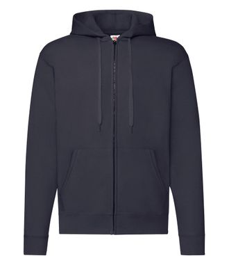 Fruit Of The Loom Fruit of the Loom Klassieke herenhoodie met rits (Deep Navy)