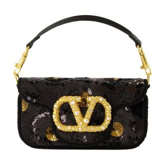 Valentino Garavani Dames, Tassen, Zwart, Maat: ONE Size Poliester