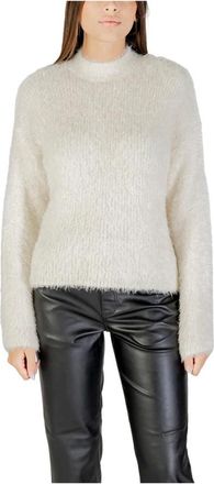 Only Only, Truien & Vesten, Dames, Wit, M, Polyester, Witte Gebreide Kleding voor Vrouwen
