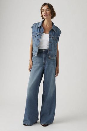Levi's Jeans XL Straight Lino+ Denim - Donna - 23X29 - Blu / Stop Flaxing