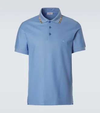 Burberry Eddie cotton piqu&eacute; polo shirt