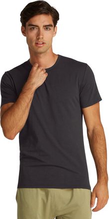 Calvin Klein Mens 3 Pack Basic Short Sleeve Crew Neck T-Shirts, Black (Black, Black, Black), XL