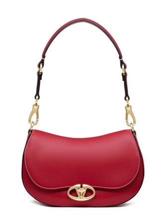 Valentino Garavani Leather Shoulder Bag With Vlogo Signature Detail-Donna