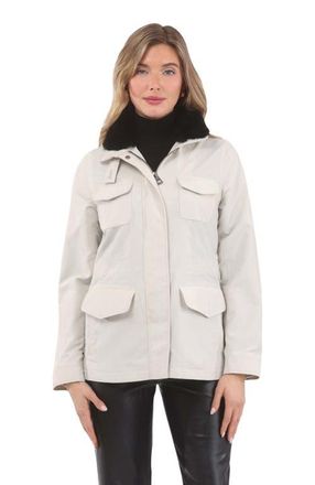 Gorski Jacket Crafted From Loro Piana Storm System in Sand/black at Nordstrom, Size X-Small