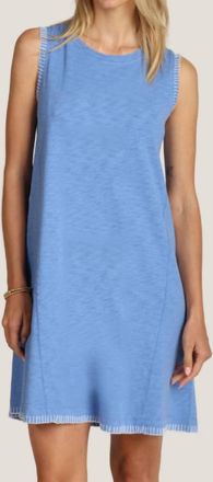 Dylan Rae Tank With Stitch Dress In Portofino/white