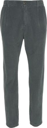 Cruna Slim-fit Trousers, male, Gray, M, Corduroy Trousers Grigio Aw25