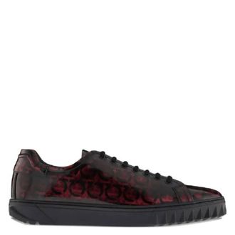 Ferragamo Ferragamo All-Over Gancini Low Top Cube Sneakers