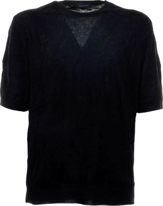Tagliatore Round-neck Truien - Heren - Ronde hals truien - Zwart - M - Truien & Vesten