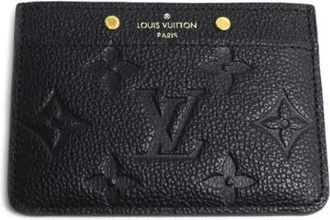 Louis Vuitton Pre-owned Monogram Empreinte Card Case - Dames - Vintage Accessoires - Zwart - ONE Size - Leer - Vintage
