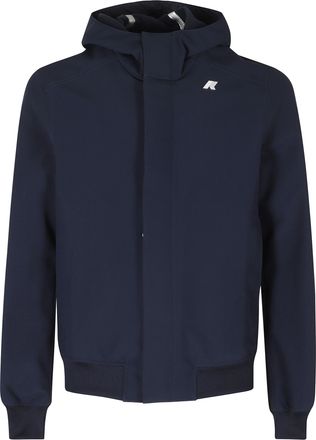 K-Way High-Collar Bonded Jacket With Concealed Zip Closure