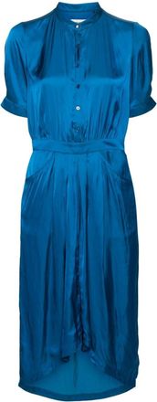 Zadig&Voltaire short-sleeve dress - women - Recycled Polyester/Polyester - S - Blue