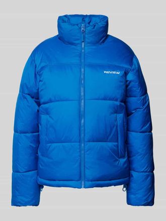 Review Steppjacke mit Label-Stitching in Royal, Gr&ouml;&szlig;e XS