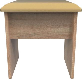 Welcome Furniture Helsinki Ready Assembled Dressing Table Stool - Bardolino Oak - Welcome Furniture | TJ Hughes
