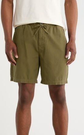 Barbour Relaxed Fit Cotton Oxford Cloth Drawstring Chino Shorts in Uniform Green at Nordstrom Rack, Size Xx-Large