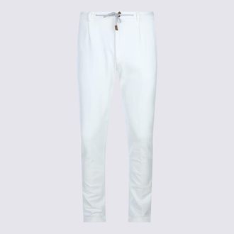Eleventy White Cotton Pants