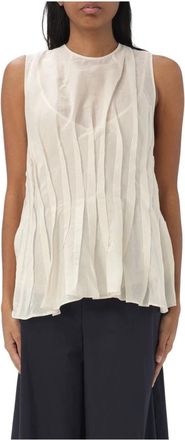 Liviana Conti Sleeveless Top - Dames - Tops zonder mouwen - Beige - M - Tops