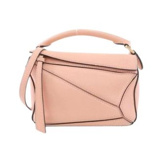 Loewe Pre-owned Handbag - Dames - Pre-owned - Roze - Maat: ONE Size Leer