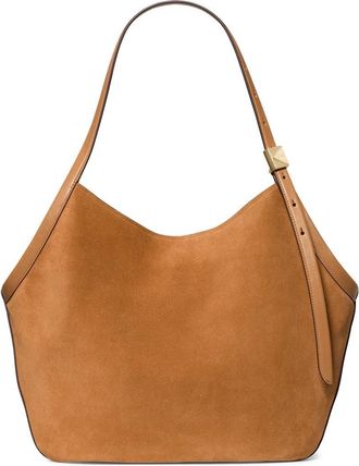 Kate Spade New York deco suede tulip tote in Garden Soil at Nordstrom