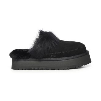 UGG Slippers, female, Black, Size: 7 US Disquette Chalet Slipper