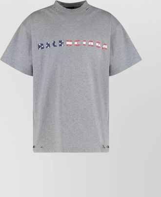 Balenciaga cotton crew neck relaxed fit t-shirt