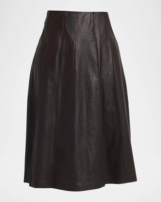 Commando Faux Leather Midi Skirt
