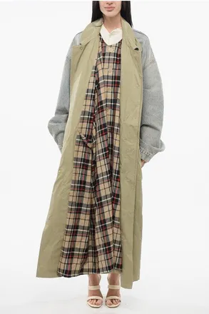 Balenciaga Layered Coat with Denim Jacket size 40