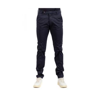 Berwich Broeken, Heren, Blauw, M, Katoen, Heren Casual Broek