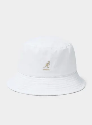Kangol Womens Embroidered-logo colourful bucket hat