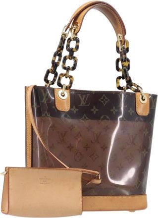 Louis Vuitton Sac Ambre Monogram Vinyl Brown Plastic Handbag (Pre-Owned)