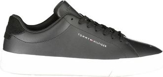 Tommy Hilfiger Mens Essential Leather Sneaker - Black - Size EU 40