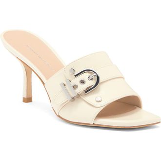 Stuart Weitzman Maverick Slide Sandal in Chalk at Nordstrom Rack, Size 6.5