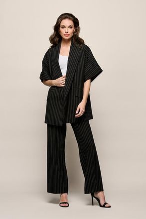 Mart Visser Roseline Kimono Blazer Zwart / Wit
