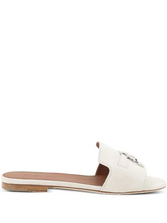 Loro Piana Sandali slides Charms - Bianco