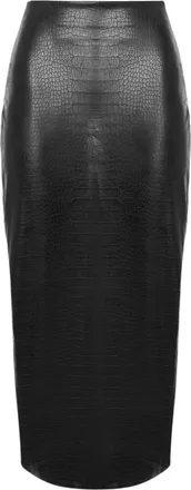 Wolford Rokken, Dames, Zwart, S, Wol, Krokodillenprint Kunstleren Kokerrok