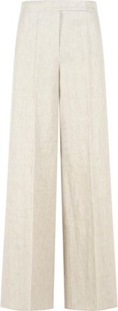 Max Mara Beige Leinenhose Ginnico von Max Mara