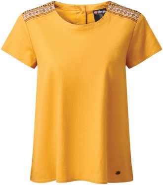 Sherpa Womens Kiran Embroidery Top - Katha White