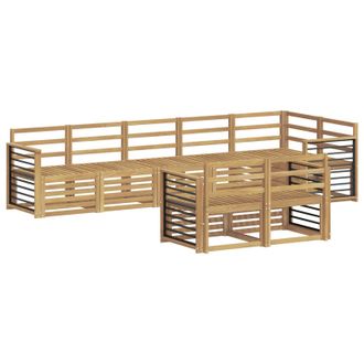 vidaXL Set Di Divani Da Esterno 8 Pz 8-posti Bianco Vidaxl