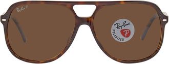 Ray-Ban Bill Polarized Brown Classic B-15 Aviator Unisex Sunglasses RB2198 902/57 60