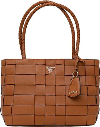 Guess Maylee Tote Bag - Dames - Shoppers - Bruin - ONE Size - Leer - Tassen