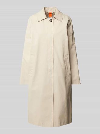 AMBER & JUNE Mantel mit Leistentaschen in Beige, Gr&ouml;&szlig;e 44