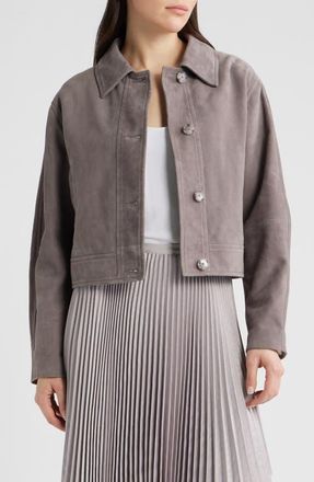 Boss Orange by Hugo Boss Sadela Suede Jacket in Open Purple at Nordstrom, Size 10