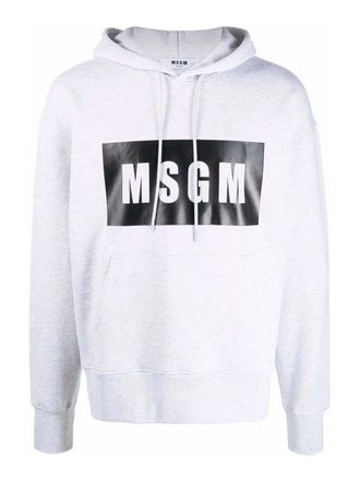 Msgm M. S.G. M. logo-print cotton hoodie