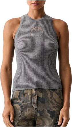 Pinko Top de punto - Tops - Mujer - Gris - XL