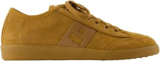 Isabel Marant Khaki Leren Sneakers - Gladde Kalfsleer - Dames - Sneakers - Beige - 36 EU - Leer - Schoenen