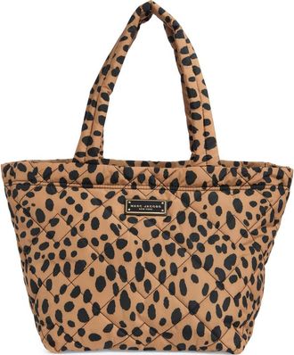 Marc Jacobs Medium Cheetah Print Quilted Nylon Tote in Black Multi at Nordstrom Rack