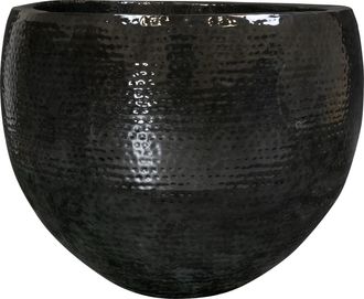 Schubiger M&ouml;bel Gef&auml;ss Thom, Metall, Schwarz H: 56 cm