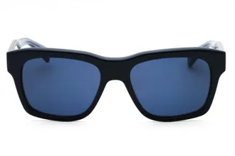 Ferragamo SF1087SN Blue Lens Rectangular Sunglasses - Black
