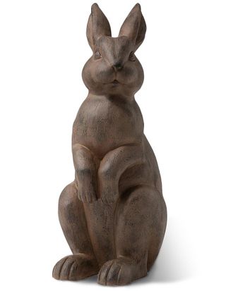 Glitzhome Handmade Standing Rabbit Statue
