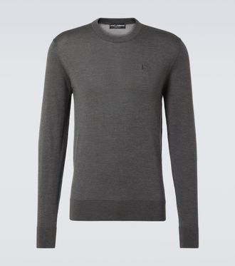 Dolce & Gabbana Logo silk sweater