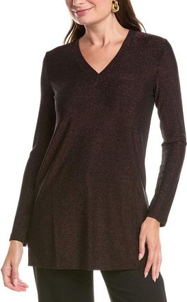 Johnny Was Demi Metallic V-Neck Tunic